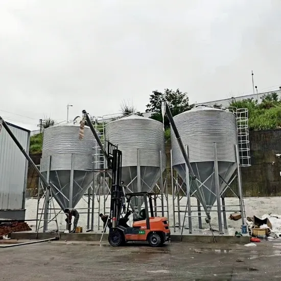 200-Ton Galvanized Steel Grain Feed Storage Silo